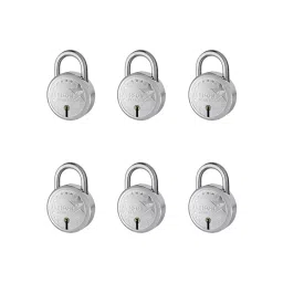 Jainson Locks Star 50 mm Mild Steel Bright Finish 3 Keys Shackle Padlock-33