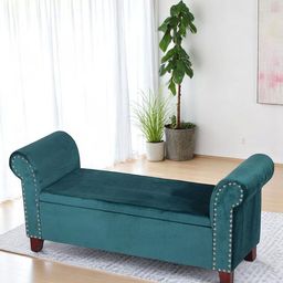Ikiriya Comfort for all Blue Sheesham Wood 3 Seater Sofa-picture-18