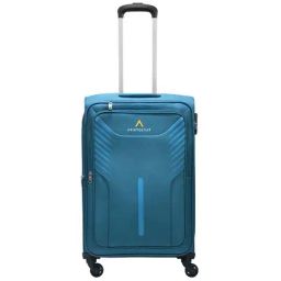 Aristocrat Skyway Blue Printed Soft Large Trolley Bag - 48 cm-28