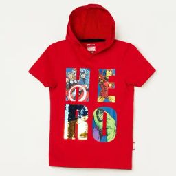 Fame Forever by Lifestyle Kids Red Cotton Printed T-Shirt-image-16