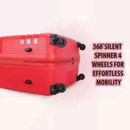 Aristocrat Jet Plus Red Textured Trolley Bag Pack of 3 - 53cms,63cms & 73cms image 4