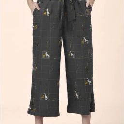 Akkriti by Pantaloons Charcoal Grey Printed Culottes-picture-5