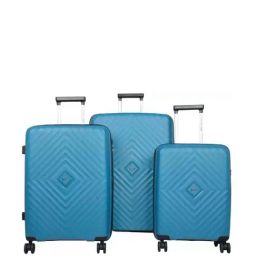 VIP Quad Blue Textured Trolley Bag Pack of 3 - 53cms,63cms & 73cms-image-16