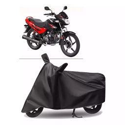 Auto Pearl Polyester Two Wheeler Cover for Hero Glamour Programmed FI BS6 (Grey)-95