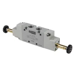 RS PRO 5/2 Bistable Pneumatic Solenoid Valve - Solenoid G 1/4 12 V dc, 24 V ac/dc, 110 V ac, 220 V ac Model No 1762126-30