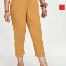 BAESD Girls Pack of 3 Slim Fit Pure Cotton Capris-image-91