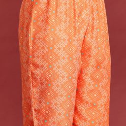 Anouk Ethnic Motifs Printed Regular Kurta With Trousers & With Dupatta image 5
