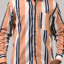 Raavi Men Comfort Opaque Striped Casual Shirt-picture-15