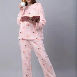 FITIN OUTFIT Women Floral Printed Night suit-picture-14