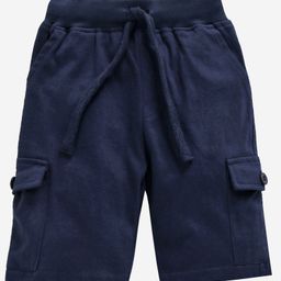 Kiddopanti Solid Colour Shorts - Navy Blue-image-88