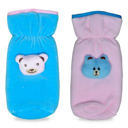 Chinmay Kids Baby Feeding and Nursing Bottle Cover Attractive Cartoon Pack Of 2 (Sky Blue, Purple)-image-31
