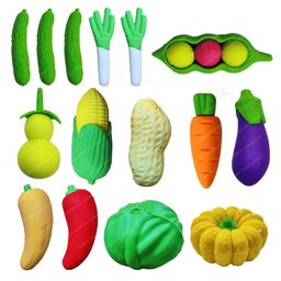 FunBlast Erasers for Kids - 15 Pcs Vegetables Shaped Erasers Multicolor-14