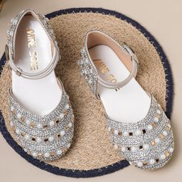 Mine Sole Pearl Detailed Sandals - Silver-image-35