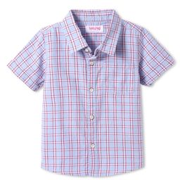 Babyhug Cotton Woven Half Sleeves Checks Shirt -Lavender-image-52