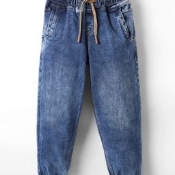 Olio Kids Denim Woven Full Length Jeans - Light Blue-image-88