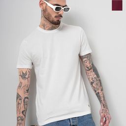 Genoa Men 2 Pure Cotton Slim Fit T-shirt-image-3