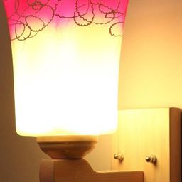 1ST TIME Pink & White Solid Glass Traditional Cylinder Wall Lamps Wall Lamps-picture-43