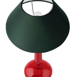Homesake Red & Green Solid Cubist Aluminium Handcrafted Table Lamp with Shade image 5