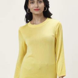 Honey by Pantaloons Yellow Regular Fit Sweater-image-44