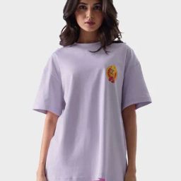 The Souled Store Purple Cotton Printed T-Shirt-46