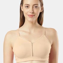 Jockey Light Beige Cotton Non-Wired Full Coverage T-Shirt Bra-39