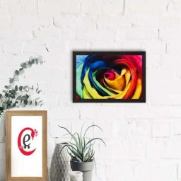 eCraftIndia Colorful Floral View Matt Textured UV Art Painting-image-71