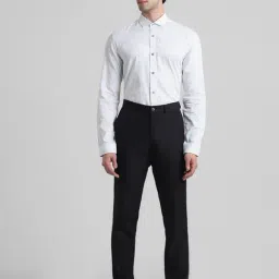 Jack & Jones White Slim Fit Printed Cotton Shirt-image-54