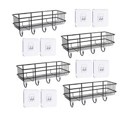 Wall Mount Self-Adhesive Storage Basket-21