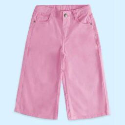 Pantaloons Junior Pink Cotton Regular Fit Trousers-picture-32