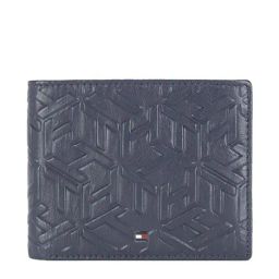 Tommy Hilfiger Namsos Navy Formal Leather Bi-Fold Wallet for Men-image-82