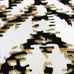 BLANC9 Black & White Set of Single Self Design Square Cushion Covers image 2