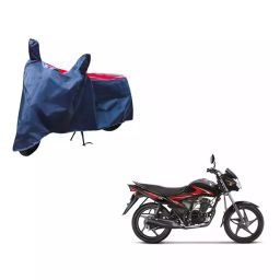 Auto Pearl Waterproof Two Wheeler Cover For Suzuki Hayate EP (Red & Blue)-image-60