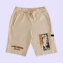 Pantaloons Junior Beige Cotton Printed Shorts-picture-21