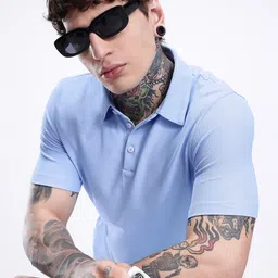 Kook N Keech Solid Polo Collar T-shirt-picture-43