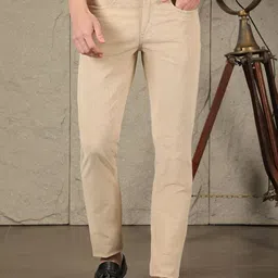 COBB Men Cotton Regular Fit Chinos Trousers-picture-47