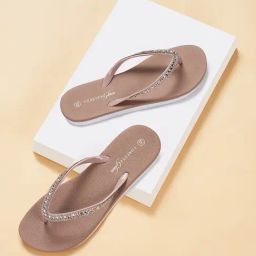 Forever Glam by Pantaloons Women's Nude Pink Flip Flops-picture-42