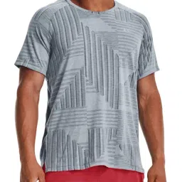 Under Armour Blue Regular Fit Self Pattern Sports T-Shirt-picture-38
