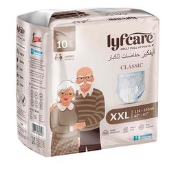Lyfcare Zero Leakage Adult Pull Up Pants Classic Diapers - XXL - 10 Pcs-56