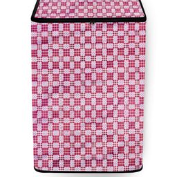 The Furnishing Tree Washing Machine Cover Checkered Pattern Magenta Compatible for Whirlpool 7 Kg F-image-51