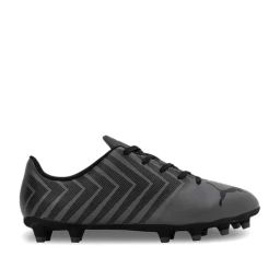 Puma Kids TACTO II FG/AG Grey & Black Football Shoes-image-12