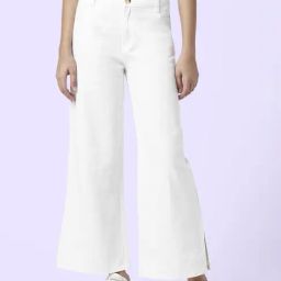 Coolsters by Pantaloons Girls White Cotton Regular Fit Trousers-image-70
