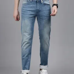 Allen Solly Blue Skinny Fit Heavily Washed Jeans-image-97
