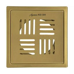 Aquieen 6x6 inch Rose Gold Chrome Finish Floor Drain, AQN 480-image-9