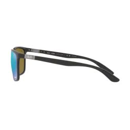Ray-Ban Blue Polarized Rectangular Sunglasses for Men image 5