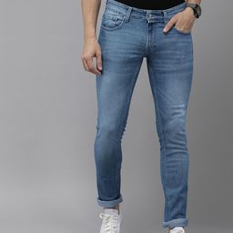 SPYKAR Men Blue Tapered Fit Low-Rise Light Fade Stretchable Jeans-image-79
