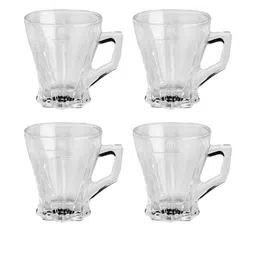 Somil Clear Glass Coffee & Tea Cup / Mug, Enjoy Your Drink in Style, Pack of 4, 120 Ml, 7.8 X 9.7 X 8 CM-image-59