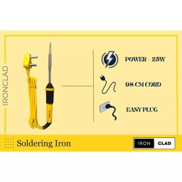 Ironclad 16 In 1 Mobile Soldering Iron Master Kit 25 W Corded Flat Copper, Iron & Nickle Tip image 2