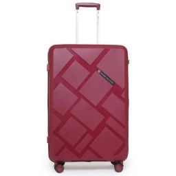 Swiss Military Star Mauve Striped Hard Large Trolley Bag - 55 cm-image-22