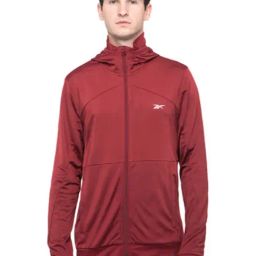 Reebok Red Regular Fit Hooded Jacket-picture-22
