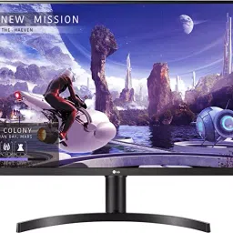 LG 32 inch IPS QHD LCD Monitor Black with AMD FreeSync, 32QN650-33